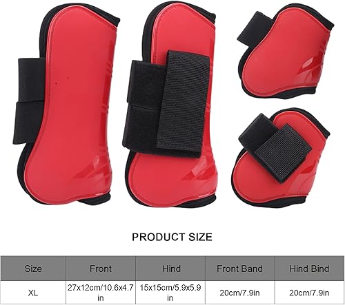 Miniatura 3 de 4 botas de tendón de caballo, gruesas de poliuretano, botas de caballo ligeras con frente abierto, botas de pierna de caballo traseras para