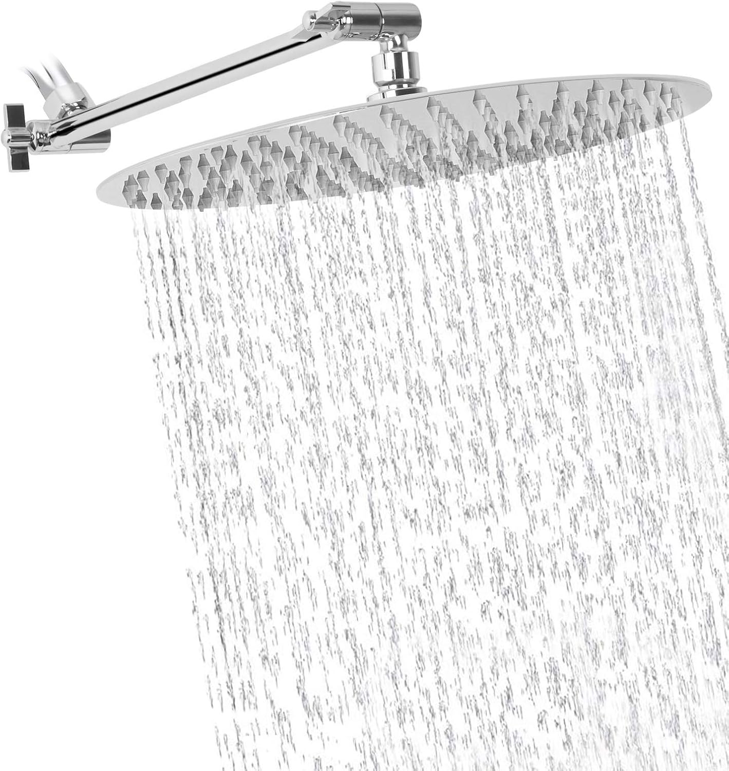 Rain Shower Head with 11'' Adjustable Arm, NearMoon High Pressure