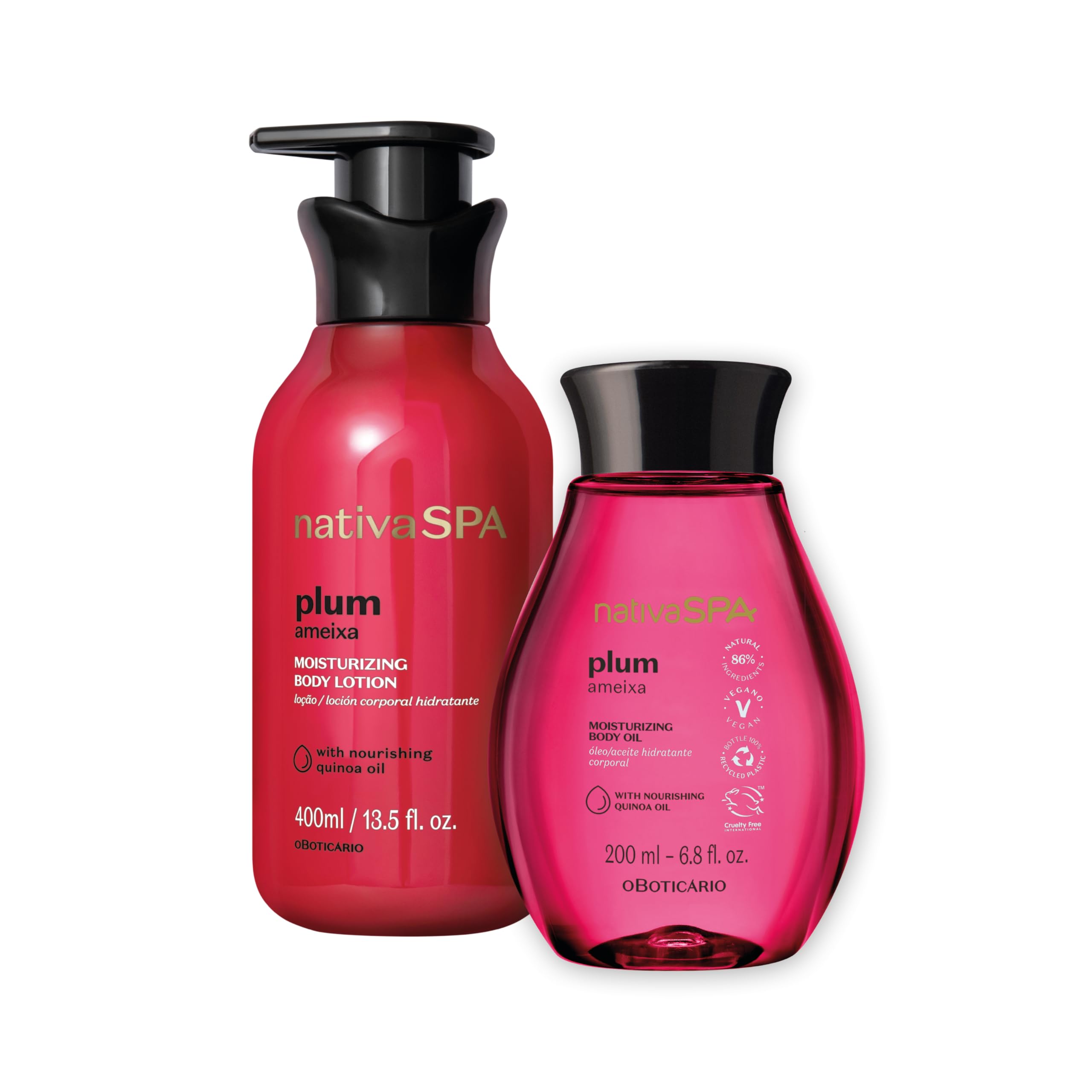 O Boticário Nativa SPA Açaí Set Regalo Cuidado de la Piel con 2 Productos | Crema Hidratante Corporal 400ml y Aceite Corporal Perfumado 200ml — view 11