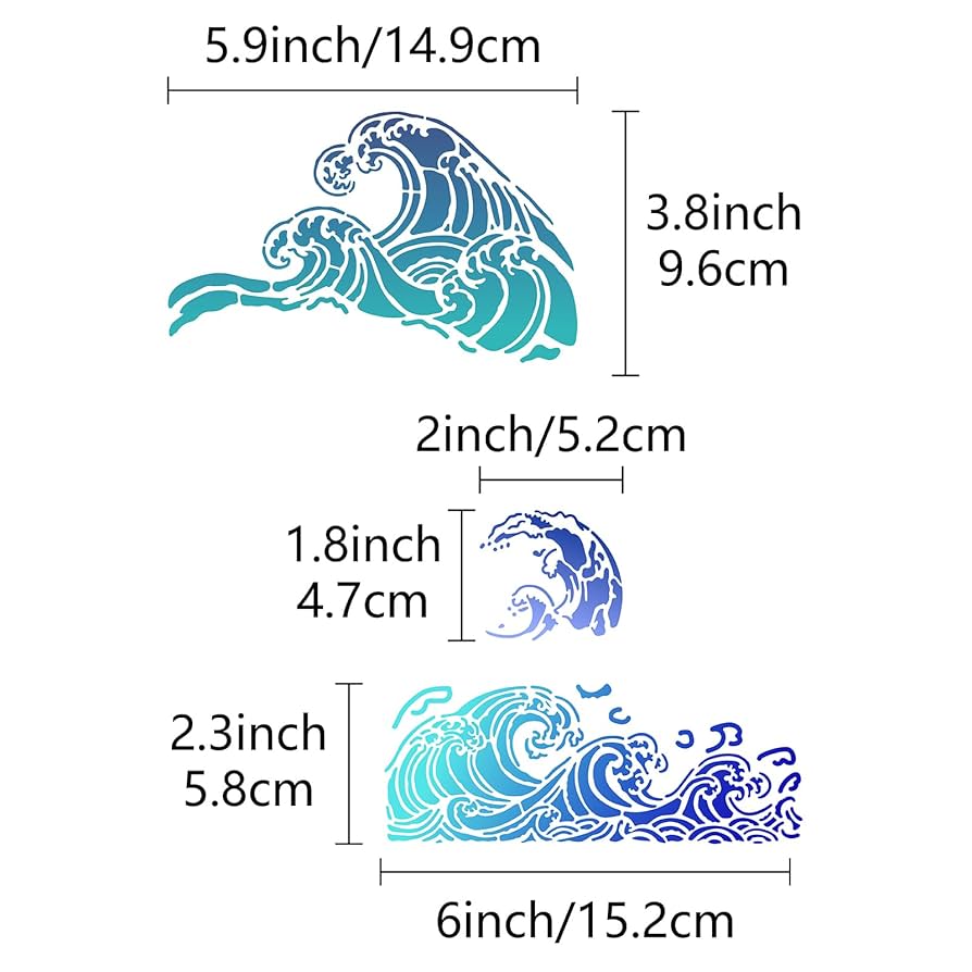 Amazon.com: GORGECRAFT Sea Waves Stencils Metal Drawing Painting Template Reusable Ocean Wave Pattern Stainless Steel Stencils for Scrapbooking Wood Burning Pyrography Engraving Art DIY Crafts 6.3x6.3 Inch amazon-com-gorgecraft-sea-waves-stencils-metal-drawing-painting-template-reusable-ocean-wave-pattern-stainless-steel-stencils-for-scrapbooking-wood-burning-pyrography-engraving-art-diy-crafts-6-3x6-3-inch