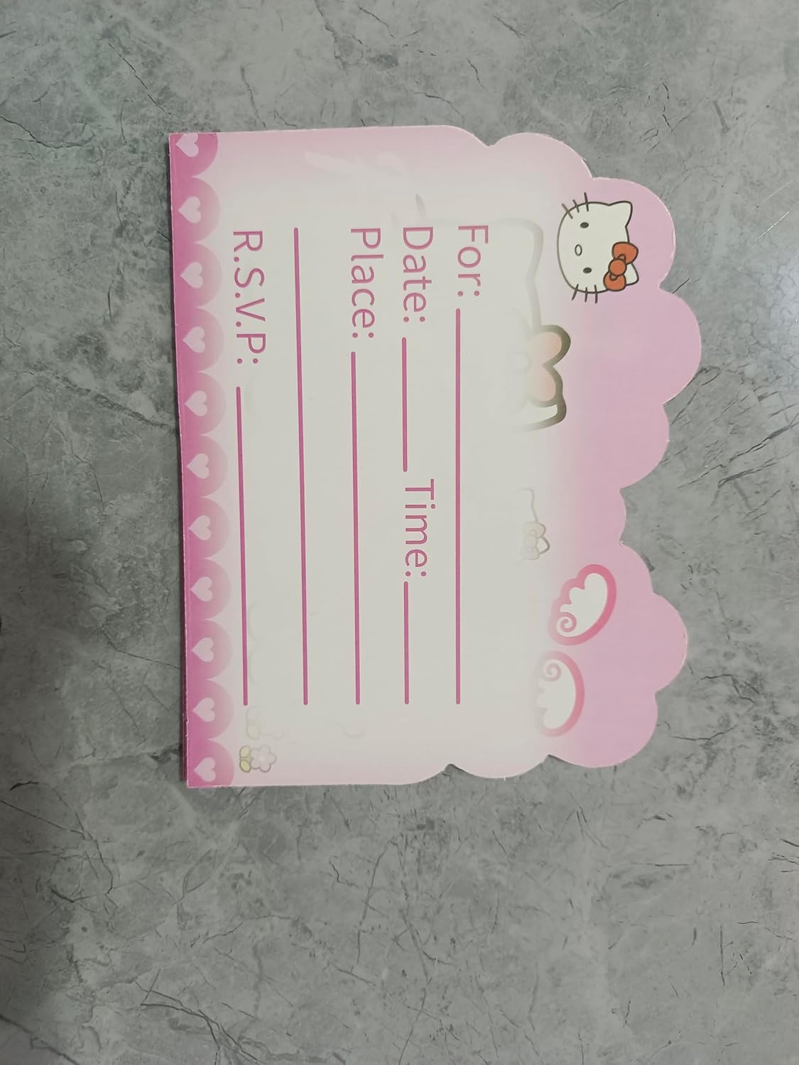 DRENGE 20pcs hello cats kitty Birthday Invitations,hello cats kitty Party Invitations Birthday Party Supplies Decoration (3) - Image 4