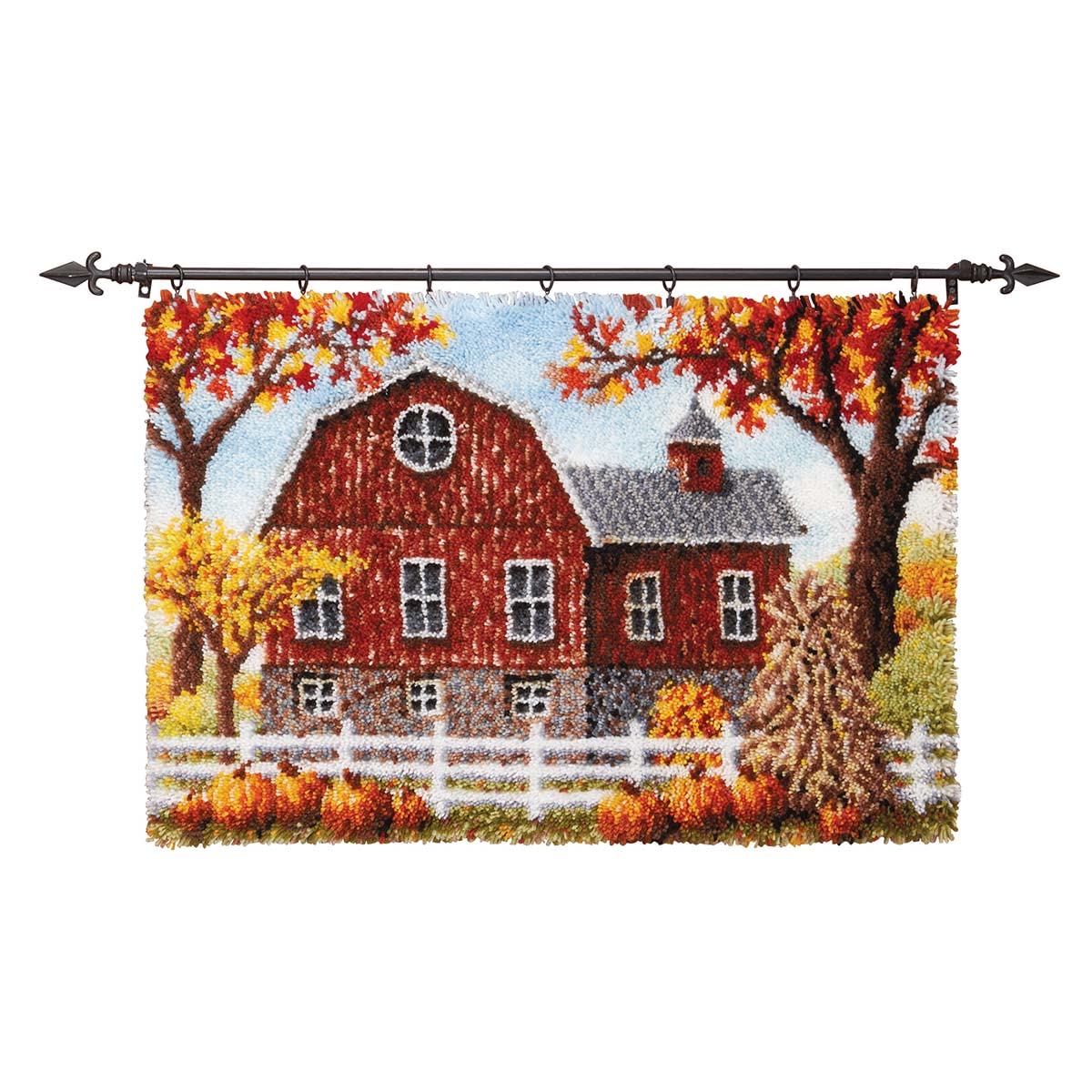 Herrschners Autumn Barn Latch Hook Kit