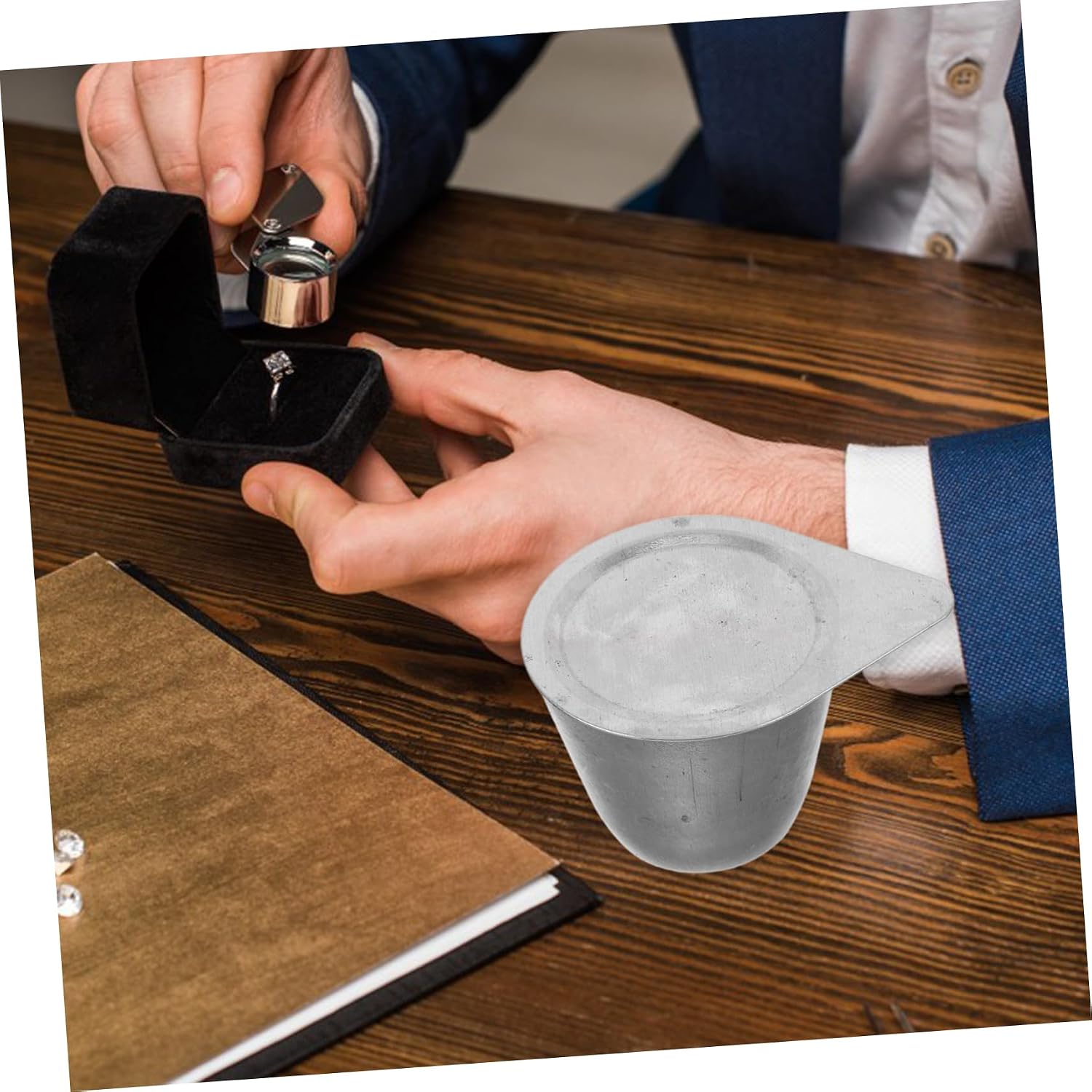Tofficu Metal Melting Crucible Nickel Crucible for Jewelry Casting Metal Refining Lab Use Easy Maintenance