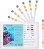 Aquarium Test Strips, 7 in 1 Fish Tank Test Kit, Freshwater Saltwater Aquarium Water Test Kit to Detect pH Nitrite Nitrate Chlorine Carbonate Hardness, Testable in 60 seconds (GH & KH) (100 Pcs)