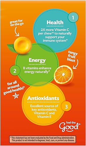 Miniatura 8 de Suplemento dietético masticable Emergen-C Suplemento dietético masticable, tableta con vitamina C y vitamina B6, 1, 1