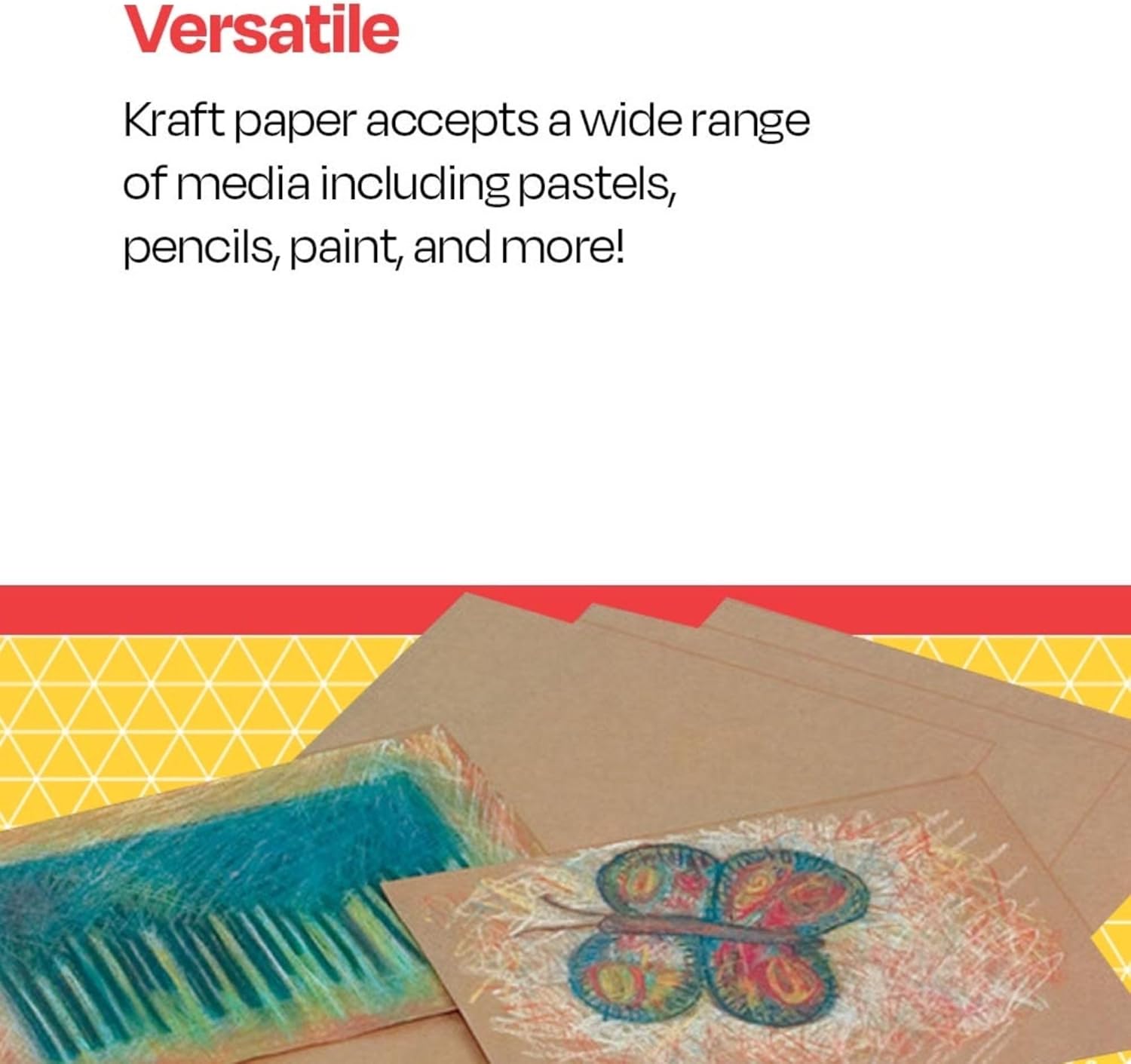 School Smart Kraft Paper Sheets, 60 lb, 12 x 18 Inches, Brown, Pack of 100 - 086642