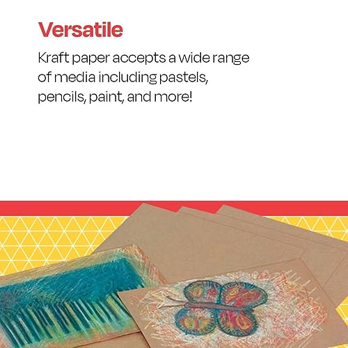 Miniatura 6 de School Smart Hojas de papel kraft, 60 libras, 12 x 18 pulgadas, marrón, paquete de 100 - 086642