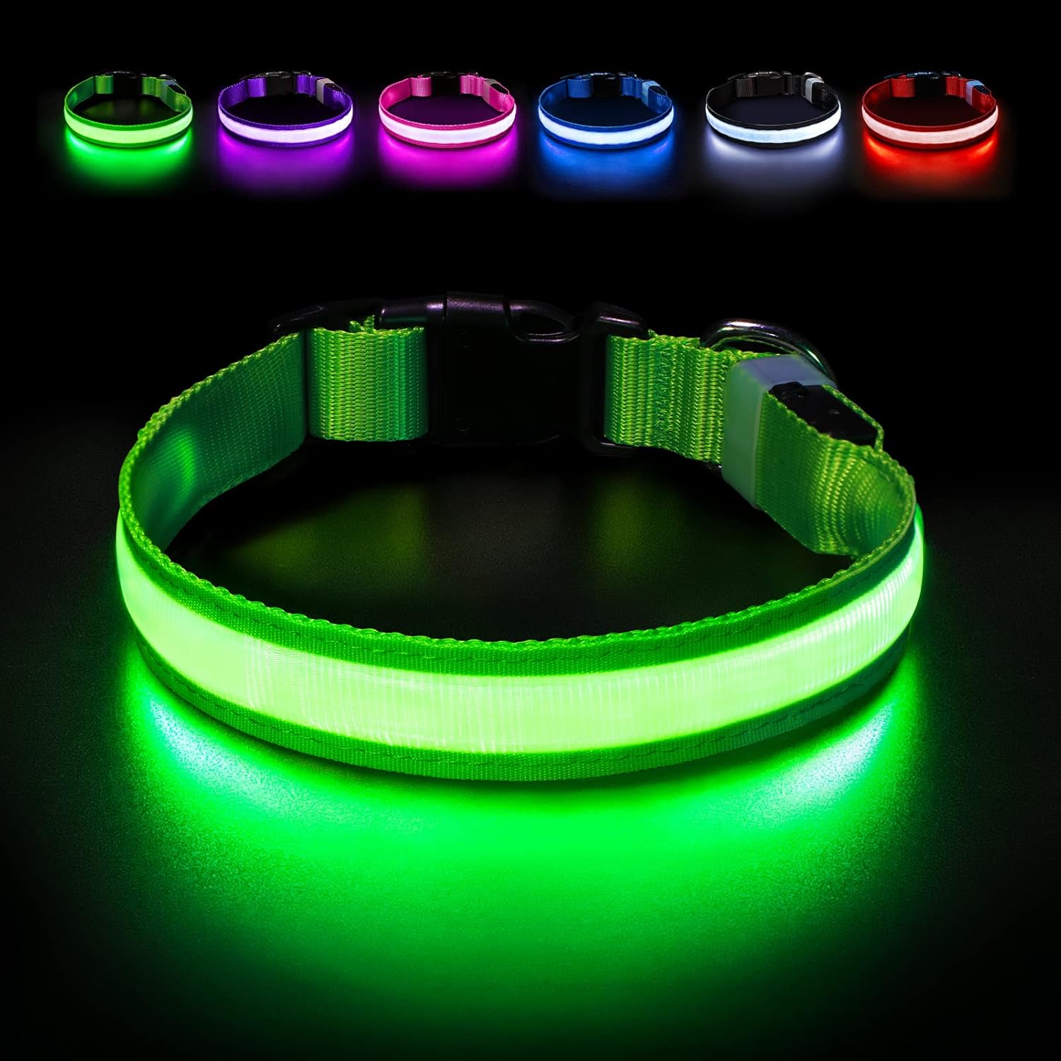 PcEoTllar Light Up Dog Collars, Rechargeable Led Dog