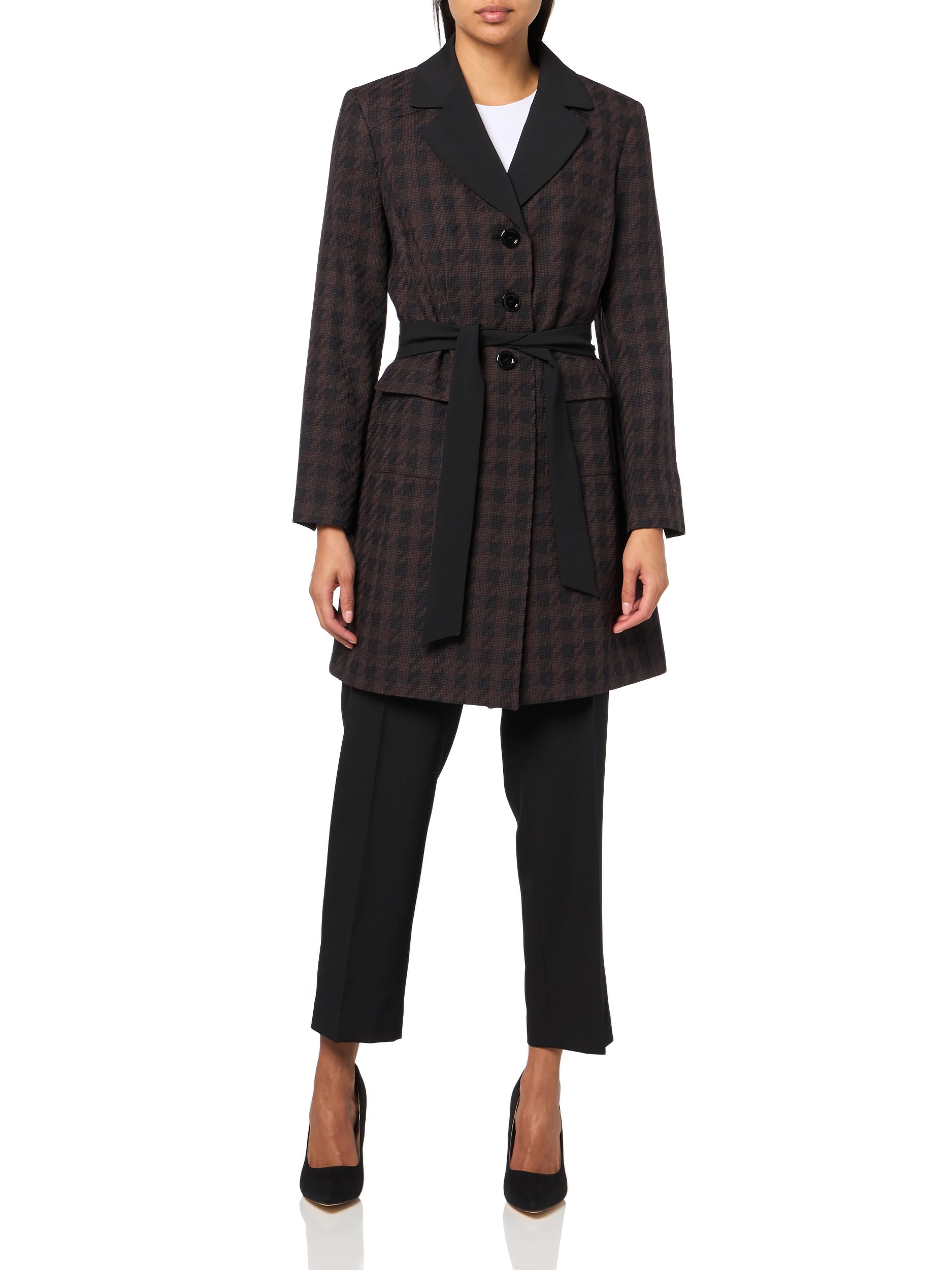 Le Suit Womens Belted Trench Coat Pant 2pc Set