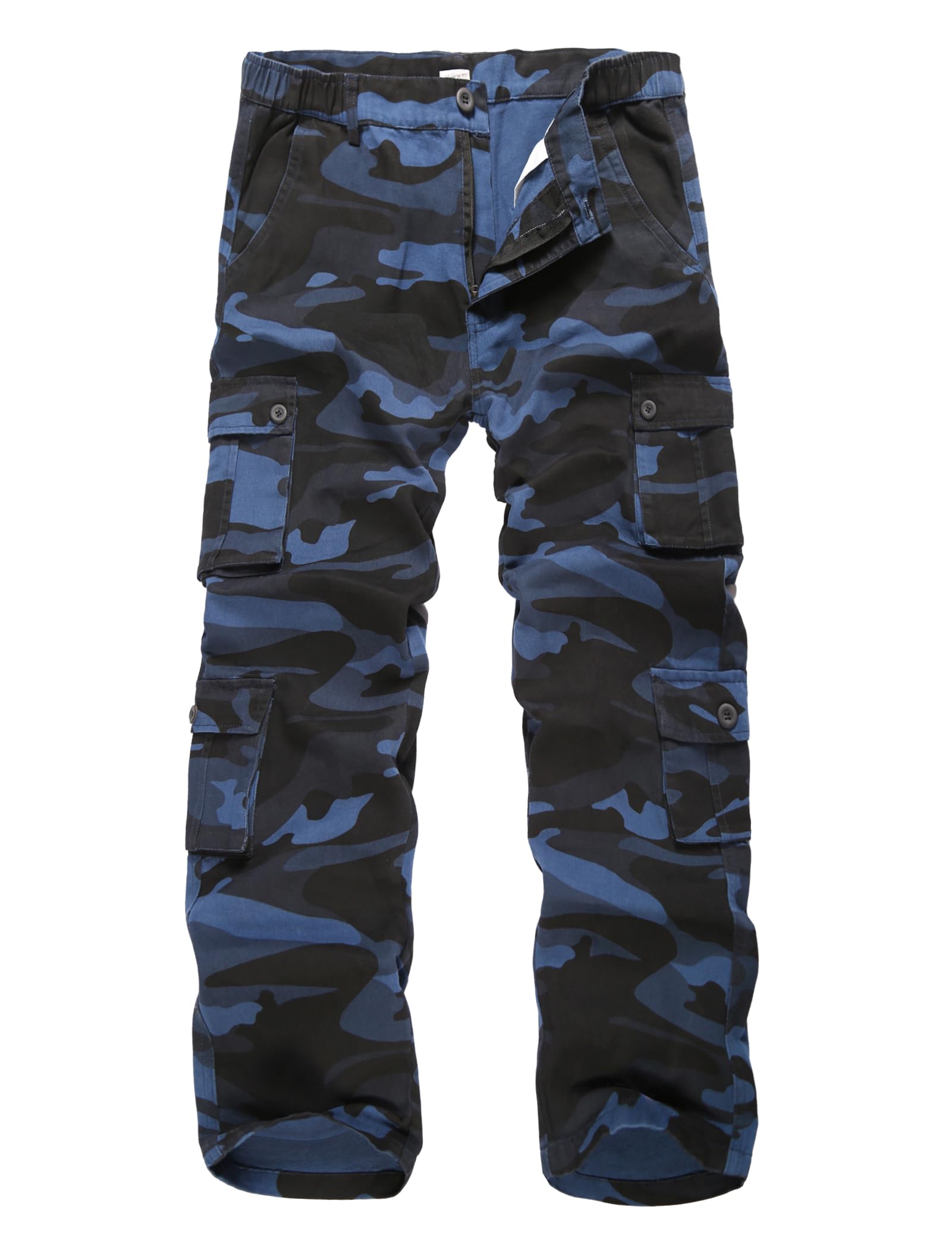 APTRO Herren Cargo Hose Camouflage Hose Arbeitshose Lange Outdoor Baumwolle Leichte Hose mit 8 Tachen LT01