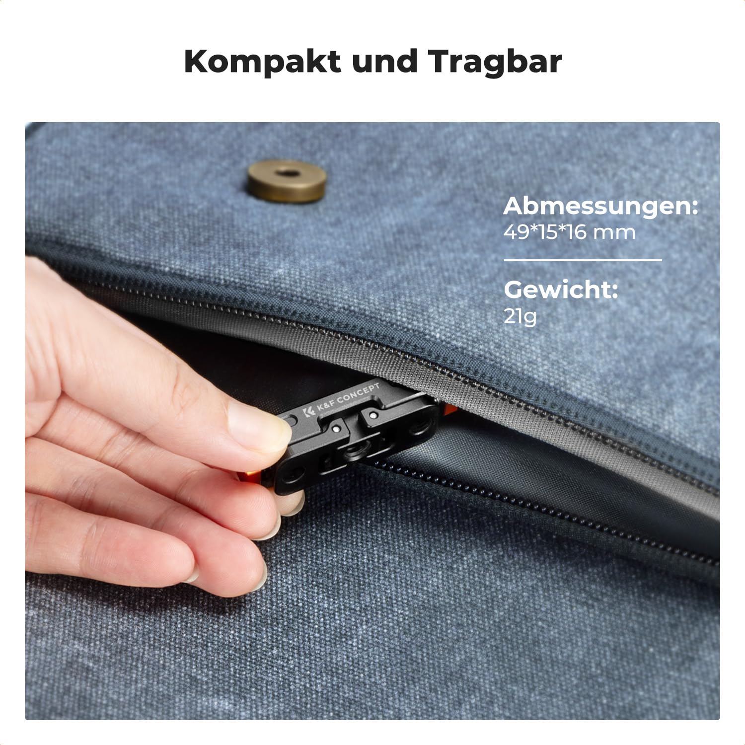 K&F CONCEPT Magnetische Schnellverschluss Adapterhalterung, Schnellverschlussschnalle Kompatibel mit Insta360 Go Ultra Zubehör, Magnetische Kamerahalterung mit 1/4 Zoll Schraubenloch