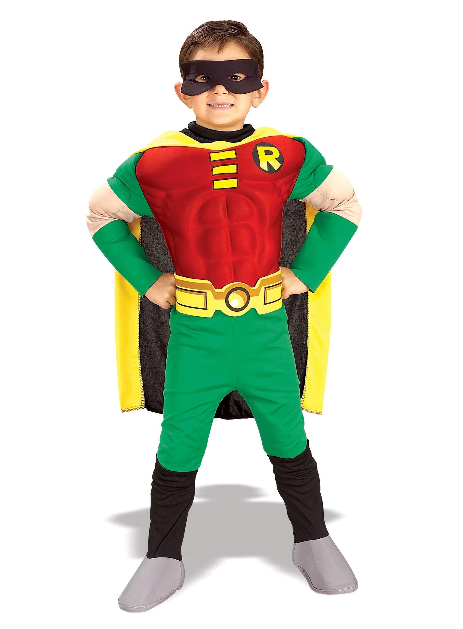Batman Kinder Muskel Kostüm Robin Größe L 7 bis 9 J.
