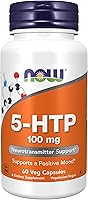 Vista 10 de Suplementos NOW, 5-HTP (5-hidroxitriptófano) 100 mg, soporte para neurotransmisores*, 120 cápsulas vegetales