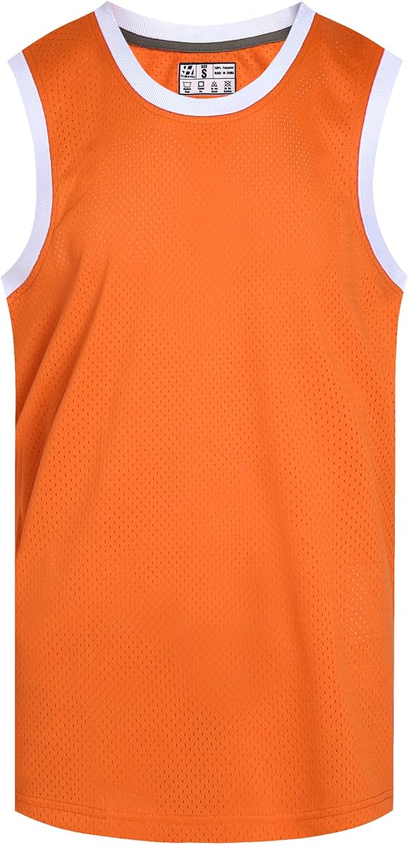 Men's Blank Basketball Jerseys Mesh Athletic Sports Shirts Plain Performance Team Uniforms
