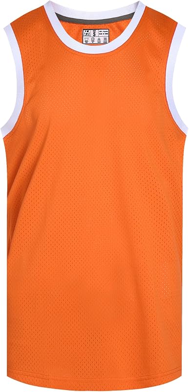 Men's Blank Basketball Jerseys Mesh Athletic Sports Shirts Plain Performance Team Uniforms