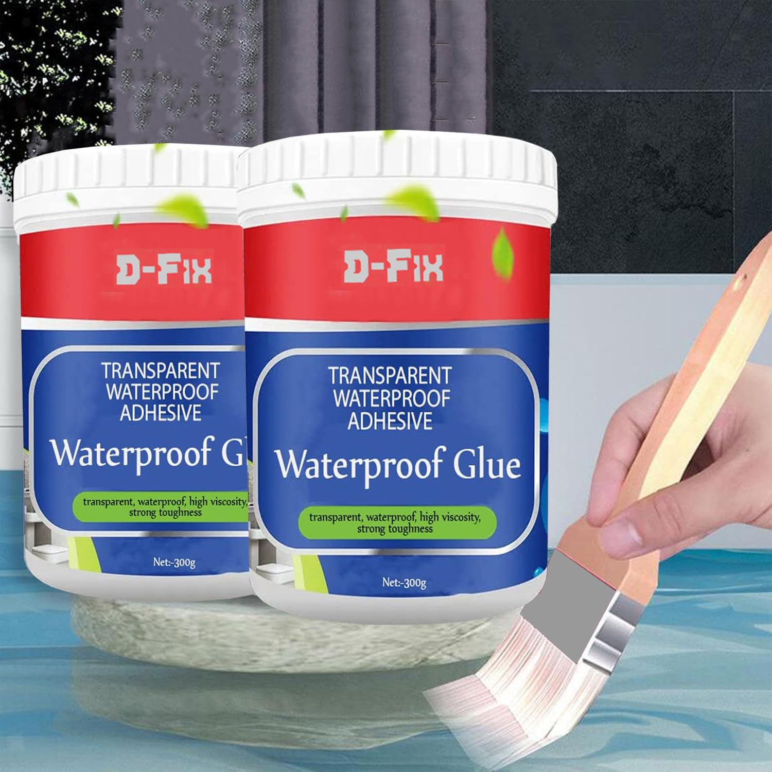 D-fix 2 PCS Crack Seal Agent 300gm without Brush Transparent Waterproof Glue for Roof Leakage Crack Seal Glue Roof Water Leakage Solution Epoxy Resin for Waterproofing Gap Filler for Pipe Wall Tiles (B0D9SF936Q) Amazon Price History, Amazon Price Tracker