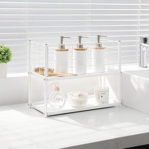 Miniatura 6 de KINGRACK Carrito de almacenamiento delgado, carrito de metal de 4 niveles con ruedas, estantería móvil estrecha, organizador de almacenamiento de