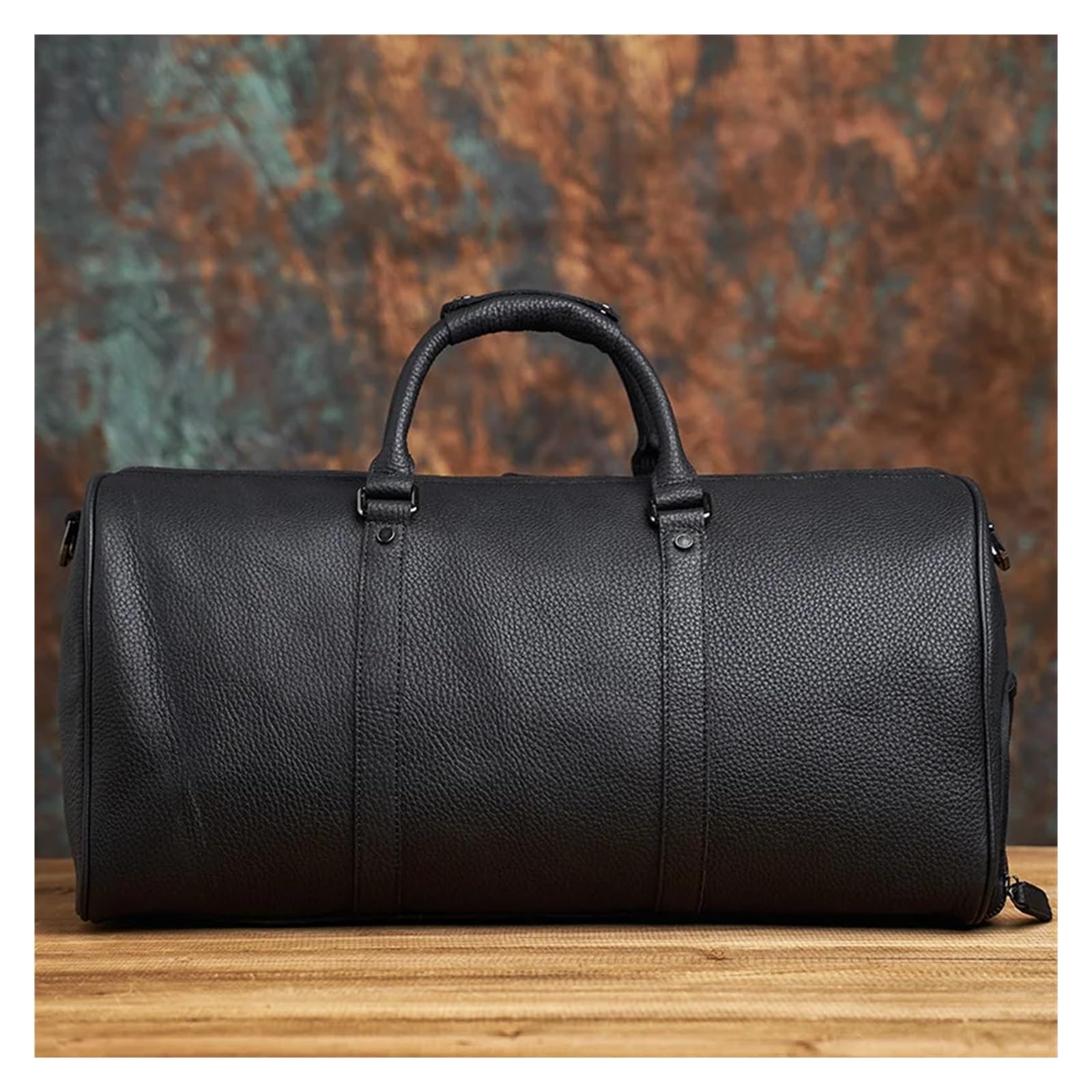 Leder-Wochenendtasche for Herren und Damen, Reisetasche, Reisegepäck, for mit Schuhfach, große aus Leder Für Reisen oder Fitness