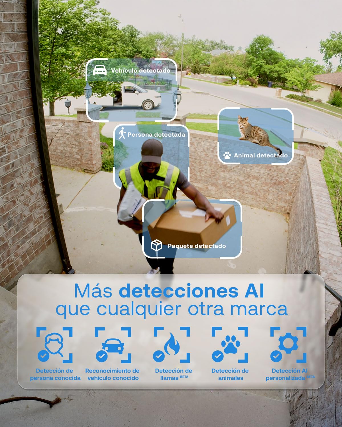 Arlo Ultra 2 Camara de Vigilancia WiFi Exterior 4K, Camara de Vigilancia WiFi Interior, Sensor de Movimiento, Alarmas Para Casa, Visión Nocturna Color, Prueba Arlo Secure Incluida , 2 Cámaras, Negras