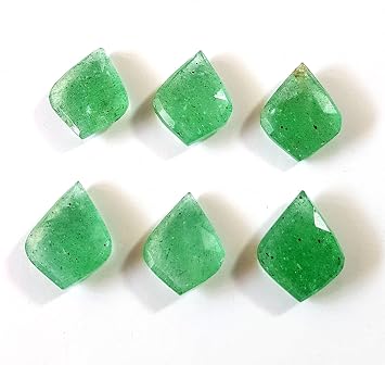 Rare Gemstone | 10 Pieces Green Strawberry Quartz Gemstone Faceted Briolette Beads Fancy Shape Beads Jewelry Making Size - 10x14-11x15 MM [LQB 252]