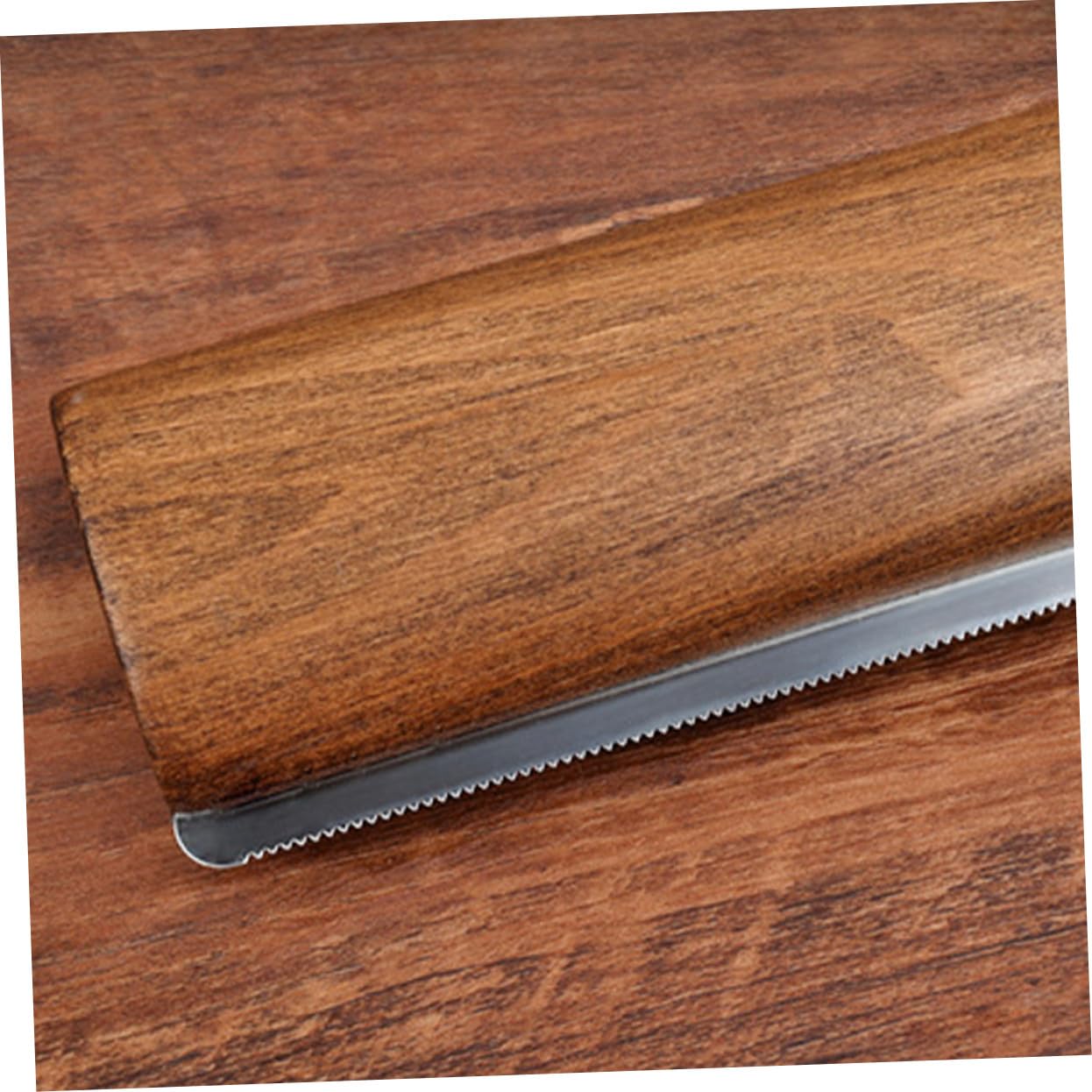 Pferdepflegeschaber mit Ergonomischem Griff, 20cm Holz und Metall