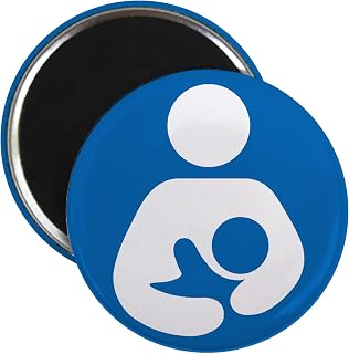 CafePress New International Breastfeeding Icon Magnet 2.25" Round Magnet, Refrigerator Magnet