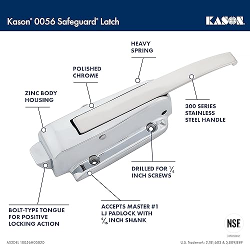 Miniatura 4 de Kason 0056 Pestillo Safeguard (10056H05020)