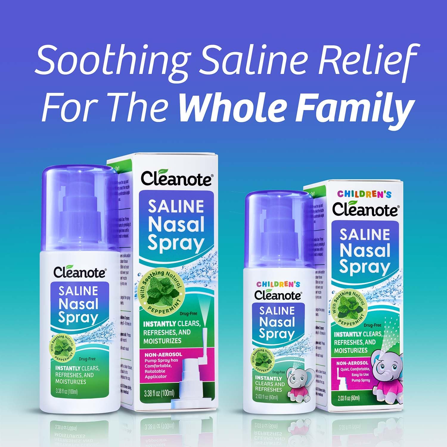 Cleanote Saline Nasal Spray with Natural Mint. Daily Use/Congestion, 100 mL — Amazon image 12