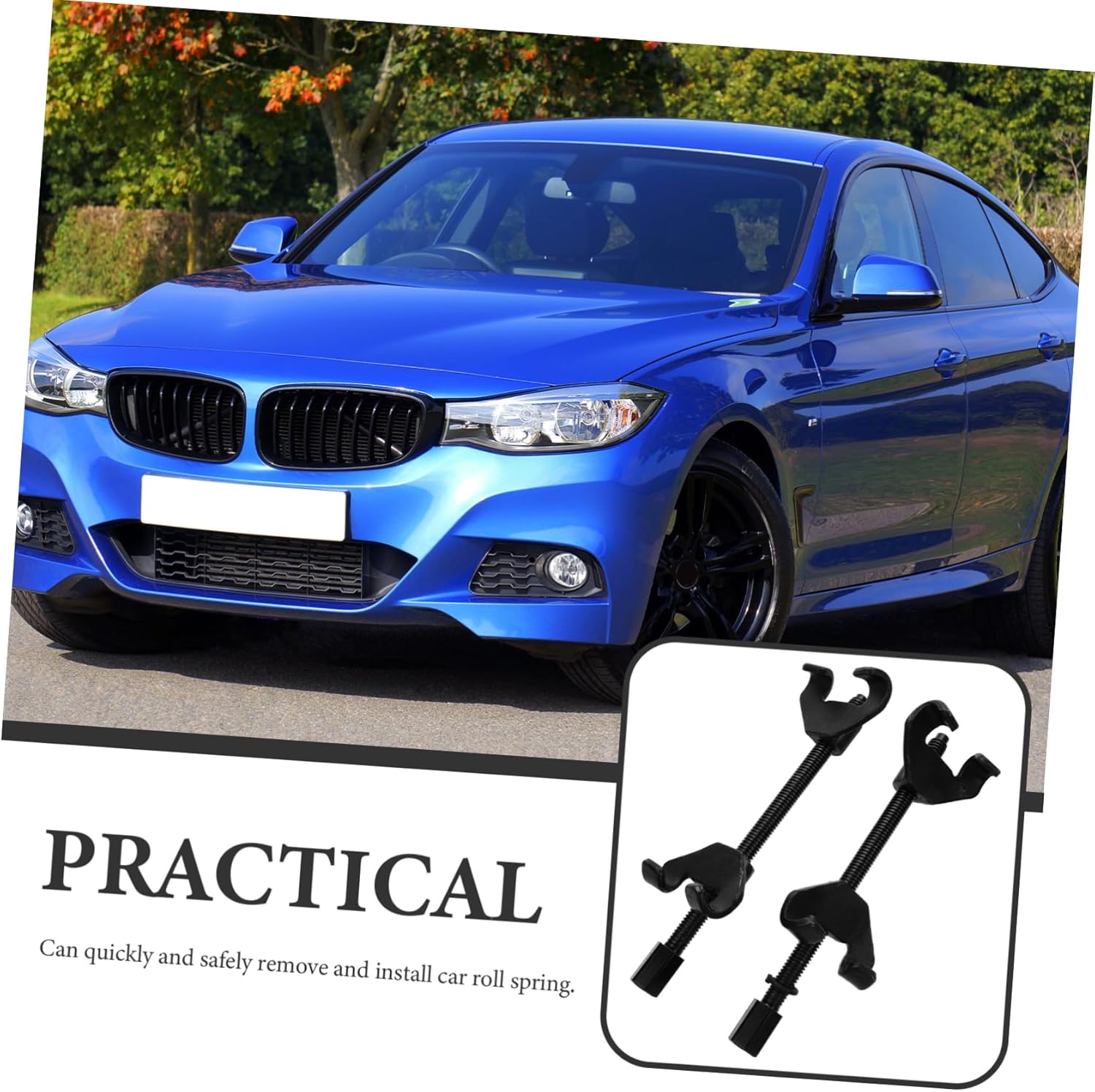 2pcs Automotive Coil Spring Compressor Strut Spring Compressor Tool Removal Tool Shocks Easy Install Remove