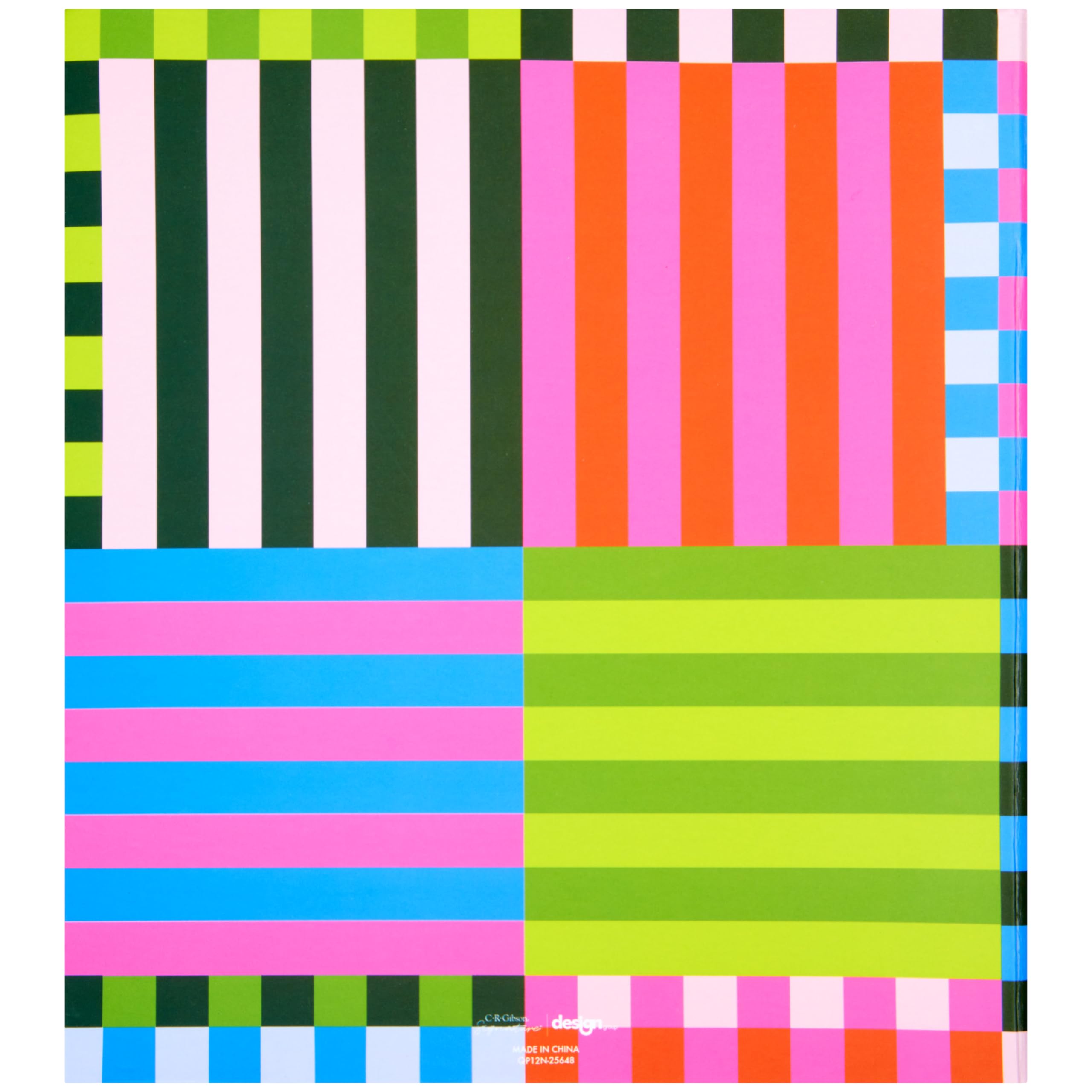 C.R. Gibson QP12N-25648 - Raccoglitore per ricette e biglietti, 21,1 x 23,6 cm, a righe in grassetto, 37 pezzi