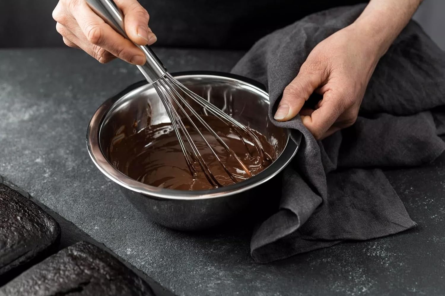 Stainless Steel 3/4 QT Mixing Bowl | Home & Commercial Quality | Flat Bottom | Cooking, Baking, Meal Prep [1PK]