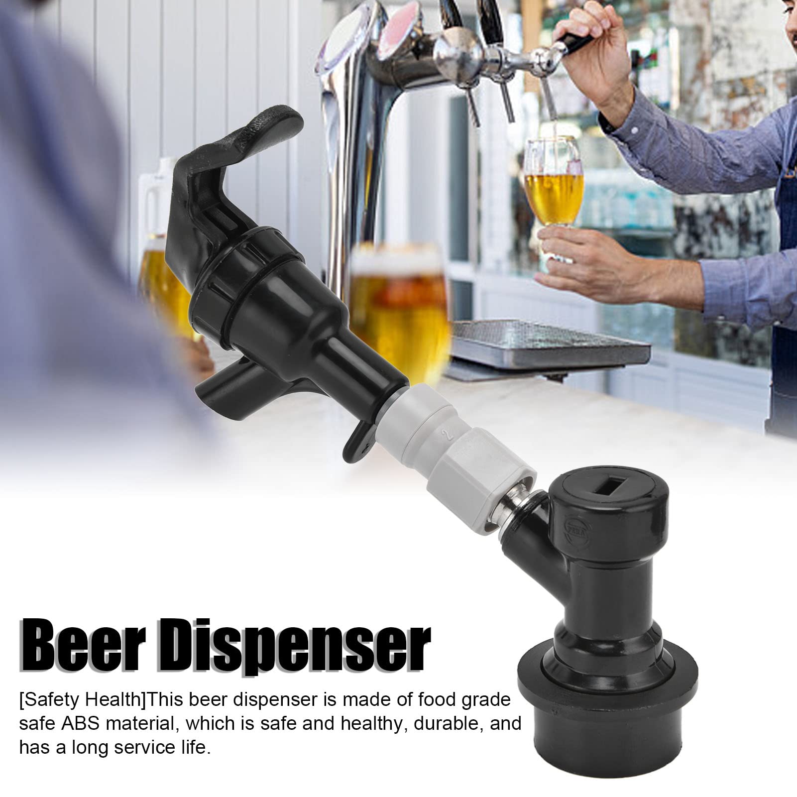 FLEXMAN Beer Dispenser, Portable Beer Tap Faucet, Spigot Dispenser for Outdoor Parties, Camping, Picnic, Weddings, Banquets or Barbecues