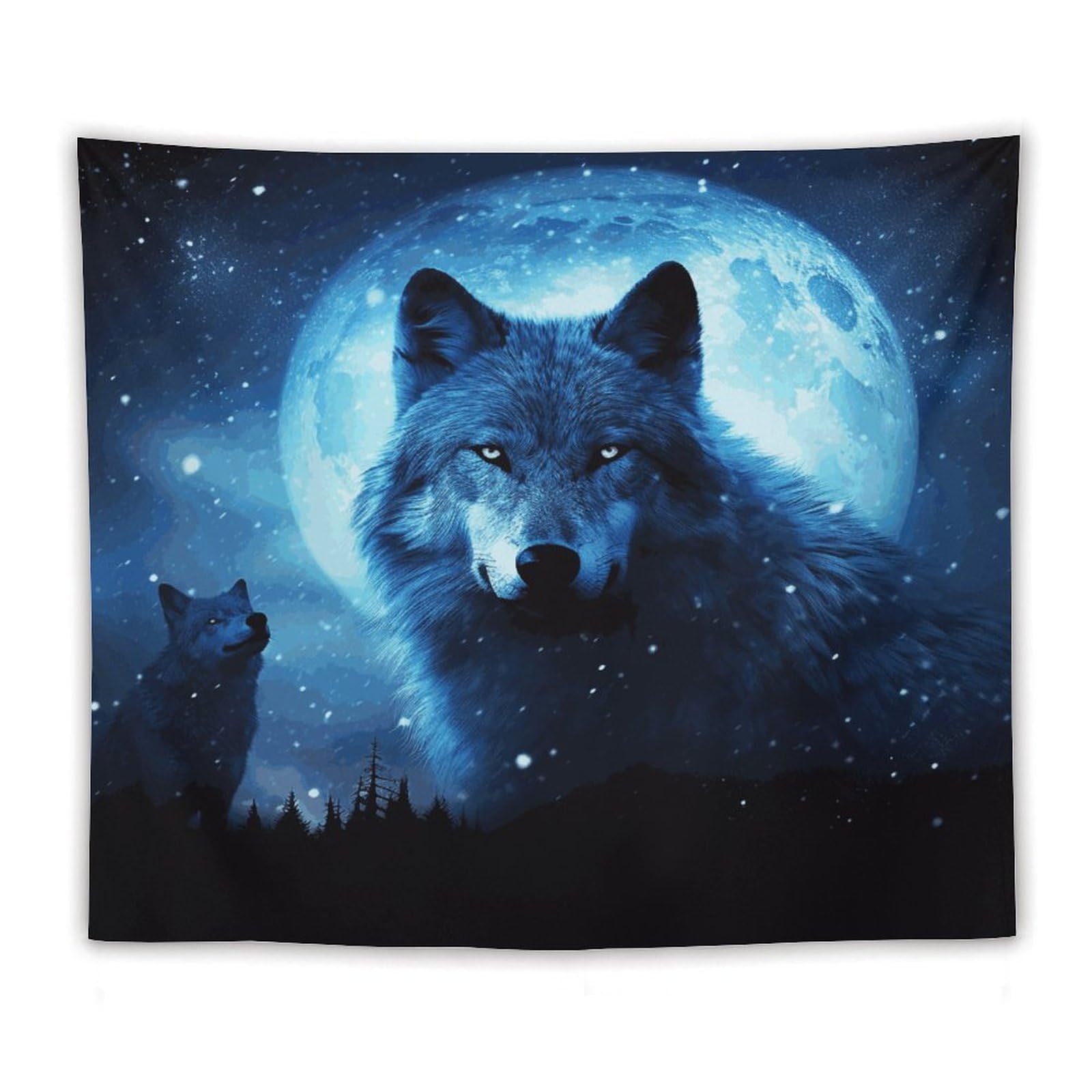 LDGSUPH Wolfs Tapestry Wall Hanging Decor Anti-fading Aesthetic Wall Tapestries Fashion Wall Blanket Decor Modern Wall Art Tapestry for Bedroom Home Decor 50"x60"