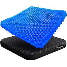 Gel Seat Cushion - Non-Slip Egg Seat Cushion Chair Pads - Office Chair Car Seat Cushion for Sciatica &amp; Back Pain Relief - Coccyx Cushion for Home, Wheelchair, Computer, Desk Chair, Truck