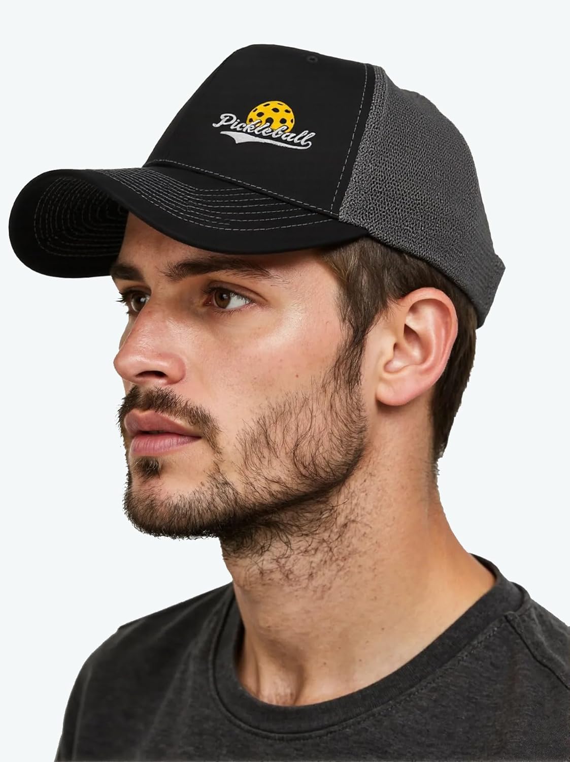 Pickleball Gifts,Pickleball Trucker Hat Embroidered Adjustable Mesh Baseball Caps - Image 2