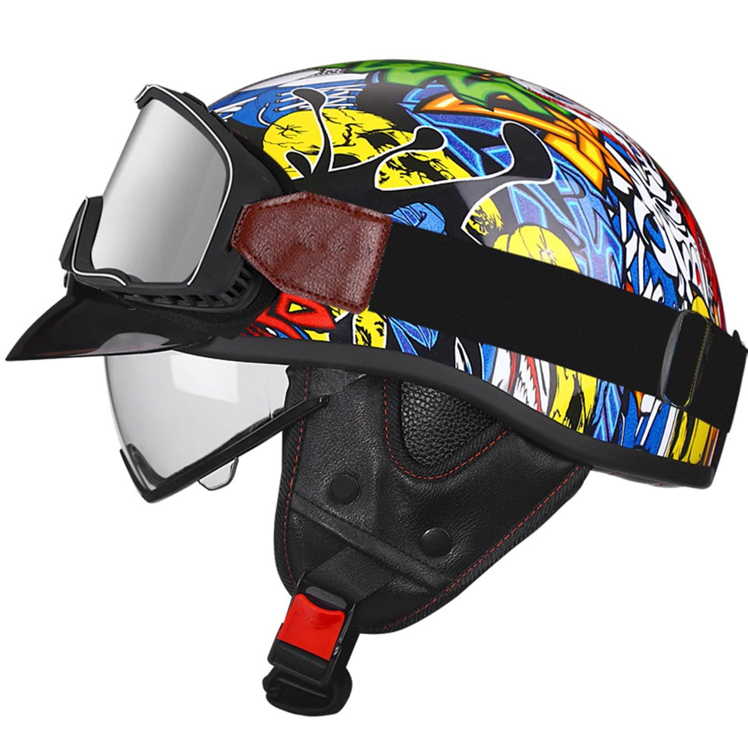 Cascos de motocicleta abiertos XL anticolisión para proteger la cabeza del motorista 7