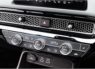 ruiya PET製フィルム 新型 ホンダ シビック タイプr fl5 2022 専用 エアコンパネル 保護フィルム エアコンフィルム フィルム 汚れ防止 4H 貼付簡単 2+6枚入り 新型シビックタイプr カスタムパーツ