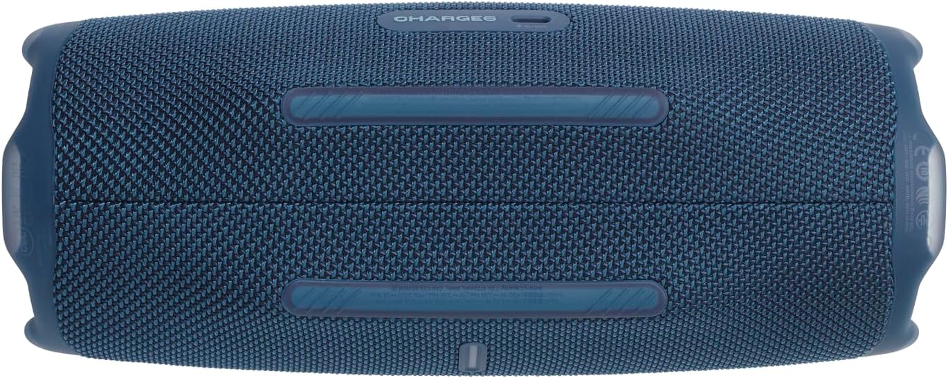 JBL Charge 6 - Portable Waterproof & Drop-Proof Bluetooth Speaker, Bold JBL Pro Sound with AI Sound Boost, 28Hrs of Playtime, Built-in powerbank & Comes with a Sturdy/Removable Carrying Strap (Blue) - Image 8