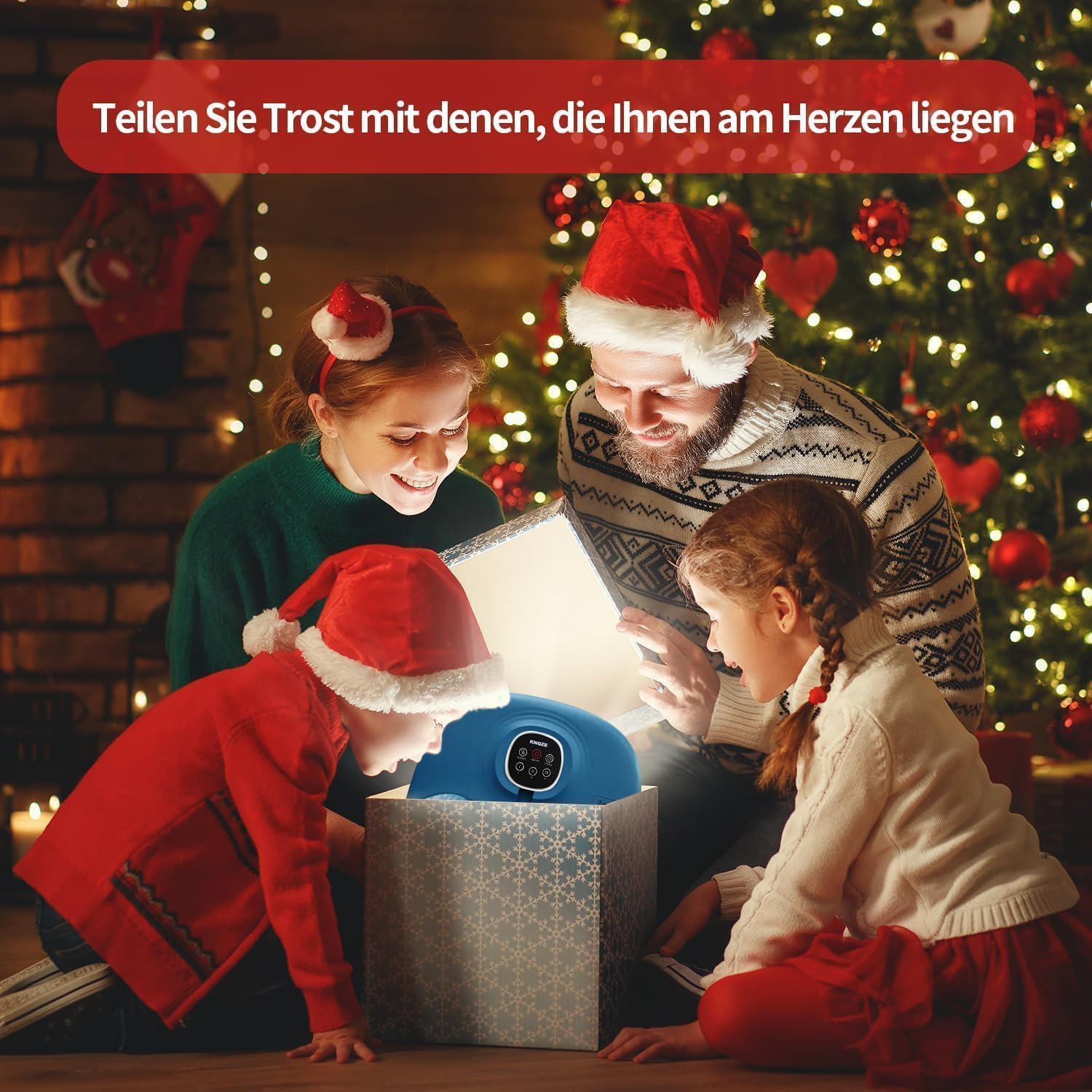 KNQZE Fussbad mit Massagefunktion und Heizung | Faltbare Fußbad Fußmassagegerät | Fusssprudelbad mit Massage, Timer, Vibration, Sprudelfunktion & Bimsstein | Fußsprudelbad für Geschenk (Blau)