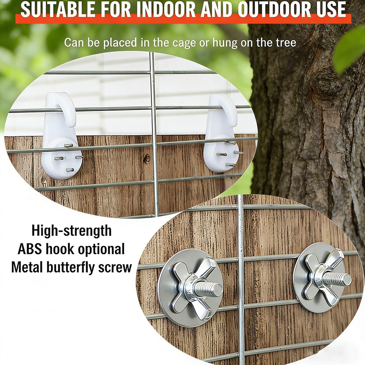 Casetta per Uccelli Giardino Casetta in Legno Impermeabile Facile Installazione Adatta a Pettirossi Passeri Uso Anno Intero Protegge Nidi da Pioggia Calore Pannello Rimovibile per