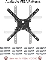 Vista 3 de MOUNTUP TV Wall Mounts for Most 26-60 Inches TVs, Full Motion TV Bracket with Swivel and Extension, Articulating Arms, Tilt, Leveling, Single Stud