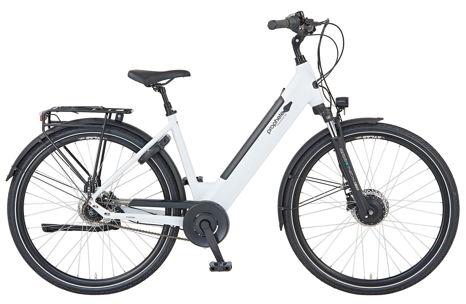 Prophete Geniesser 2.0 City E-Bike 28 Zoll - 360Wh - Integrierter Akku - Frontmotor - 7-Gang Nabenschaltung - HDY. Scheibenbremse - Rahmenhöhe 48 cm