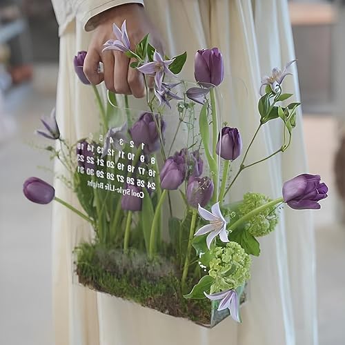 Miniatura 7 de 6 bloques de espuma floral, 5.5 pulgadas de largo x 3.1 pulgadas de ancho x 1.7 pulgadas de alto, espuma de flores verdes secas y húmedas para