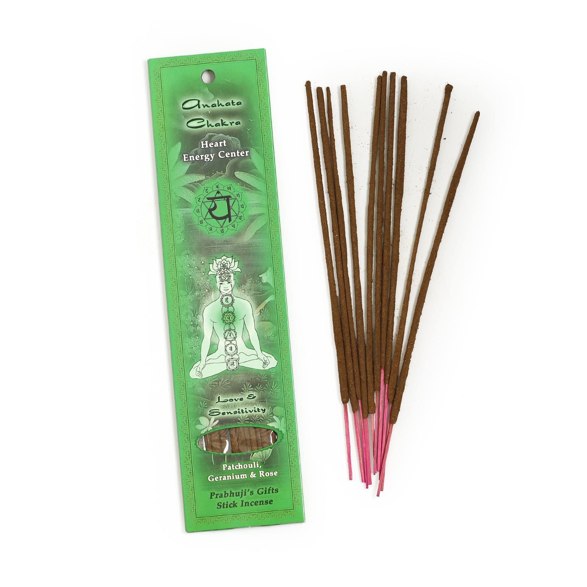 Prabhuji's Gifts Incense Sticks Heart Chakra Anahata - Love and Sensitivity