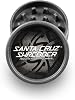 Santa Cruz Shredder Grinder for Herbs Knurled Top for Stronger Grip 2-Piece Medium 2.2 Black