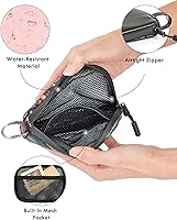 Vista 6 de Smell Proof Bag, 6.7"x4.7" Smell Proof Container with Activated Carbon Fiber Liner, Odorless Airtight Travel Organizer & Stylish Gifts for Women