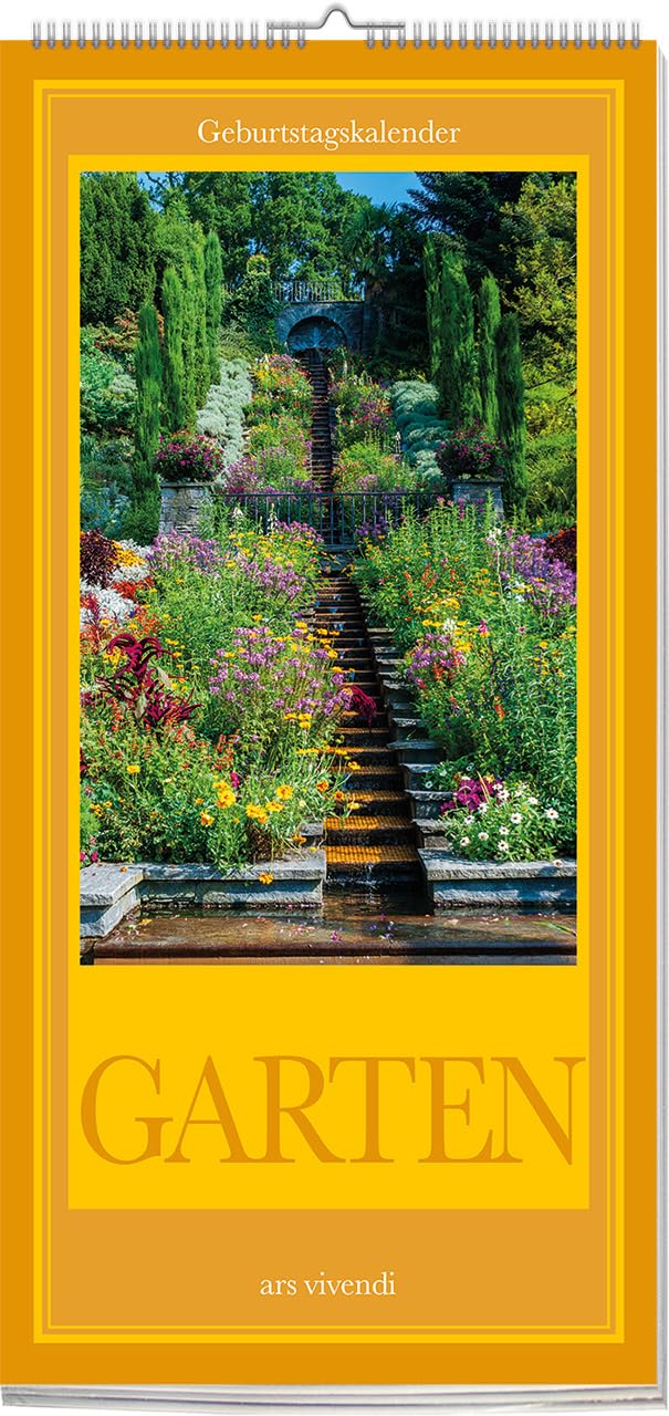Geburtstagskalender Garten: Immerwährender Geburtstagskalender: Monatsübersicht mit Blumen und Naturmotiven: Immerwährender Wandkalender mit Spiralbindung