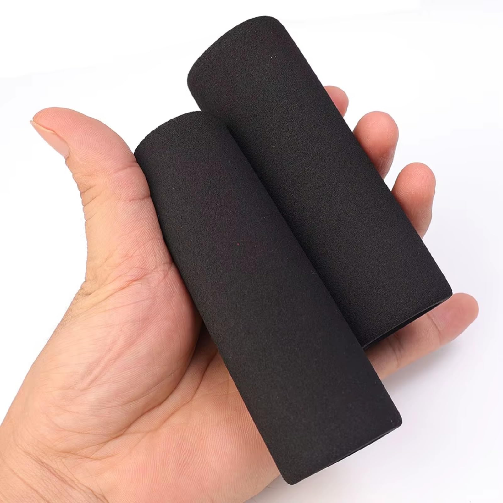 Moto Fundas manillar Para Yamaha Cubiertas Manillar Moto Funda Mango Esponja Antideslizante | Fundas Manillar Moto Funda Antideslizante Mango Esponja Absorbente Vibraciones Funda Espuma Suave(2pcs Black)