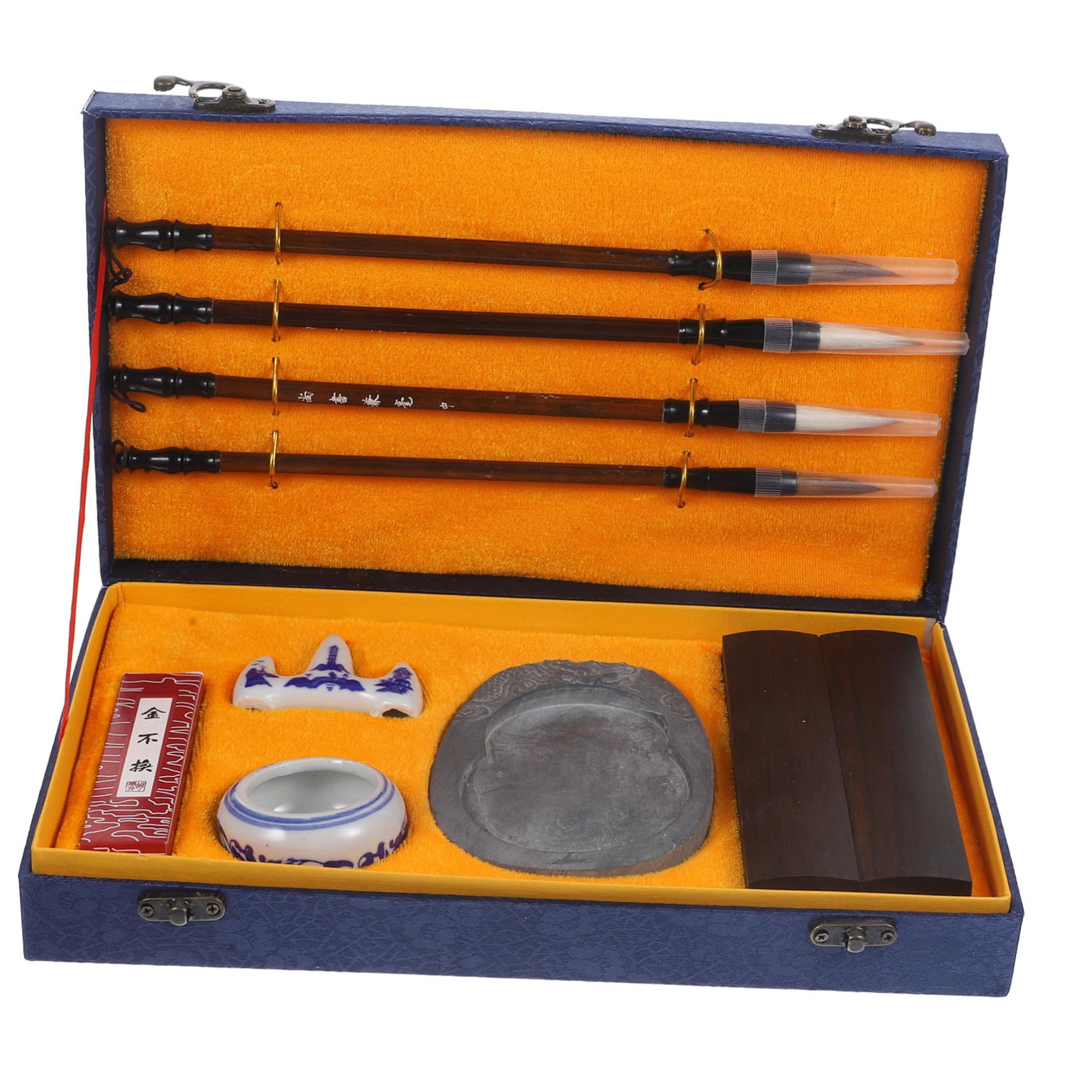 Ciieeo Set de Calligraphie Pinceau D’écriture Portable en Bois 1 Set