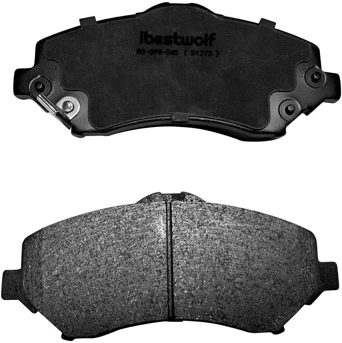 BST BSSP Front & Rear Premium Ceramic Brake Pads, Disc Brake Pad D1273, D1274, P-1273, P-1274 for 2007-2018 Jeep Wrangler for 2008-2012 Jeep Liberty for 2007-2011 Dodge Nitro